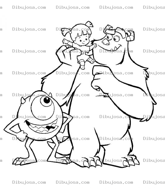 Dibujo para colorear Dibujos Monstruos