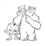 Dibujo para colorear Dibujos Monstruos