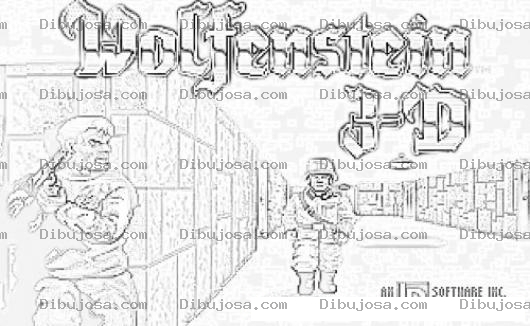 Dibujo para colorear Wolfenstein 3d 1992 Coloring Page