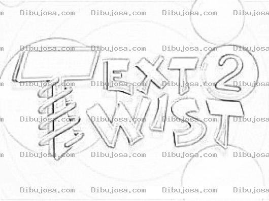 Dibujo para colorear Text Twist Game Coloring Page To Print