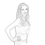 Dibujo para colorear Dibujo De Lisa Guerrero Para Colorear Y Pintar