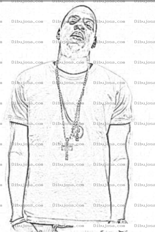 Dibujo para colorear Dibujo De Jayz Para Colorear Y Pintar Al Rapero Yeisi