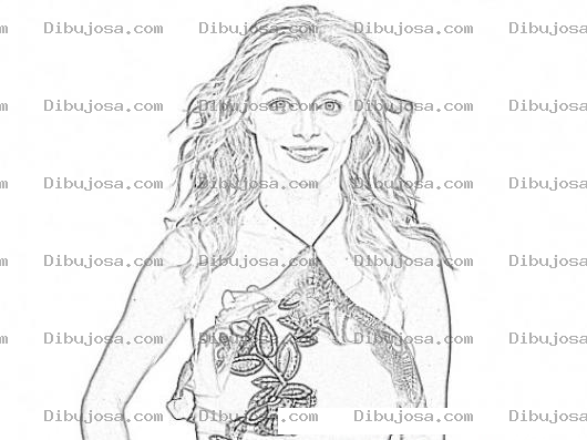 Dibujo para colorear Heather Graham Coloring Page Para Pintar Y Colorear