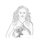 Dibujo para colorear Heather Graham Coloring Page Para Pintar Y Colorear