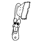 Dibujo para colorear Colorear Cepillo De Dientes Feliz