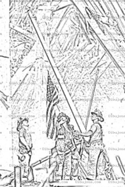 Dibujo para colorear Ground Zero Coloring Page Dibujo De Bandera Del 11 De Septiembre