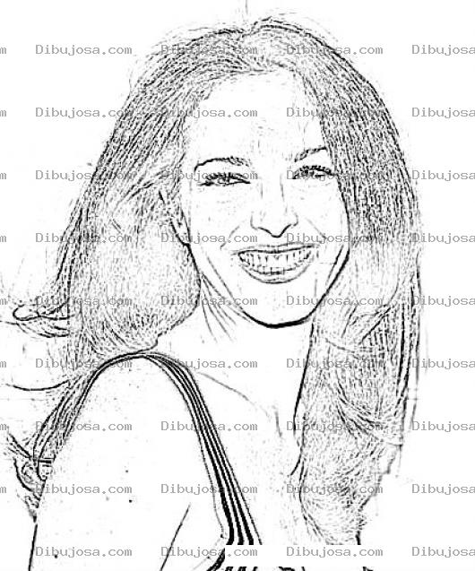 Dibujo para colorear Amy Yasbeck Celecrity Coloring Page Para Pintar Y Colorear Online