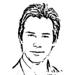 Dibujo para colorear Keanu Reeves Coloring Page Para Colorear A Kenu Rivs