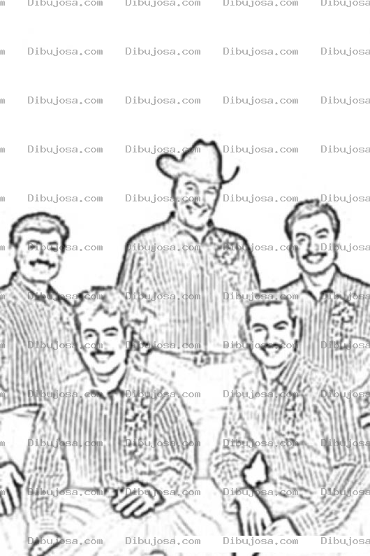 Dibujo para colorear Los Tigres Del Norte Para Colorear