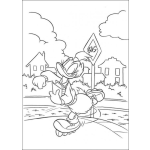 Dibujo para colorear Colorear a Daisy patinando
