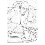Dibujo para colorear Dj Disk Jockey En Dibujo Para Imprimir Pintar Y Colorear Online
