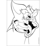Dibujo para colorear Colorear a Tom y Jerry como amigos