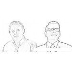 Dibujo para colorear Otto Perez Y Manuel Baldizon Juntos Para Pintar Y Colorear Online