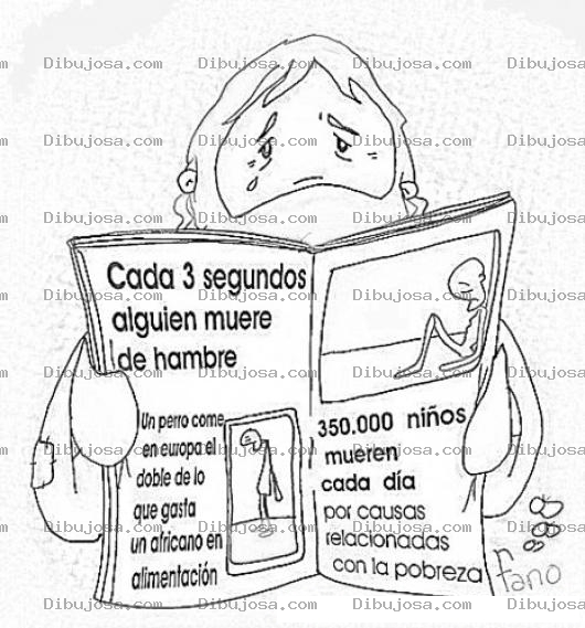 Dibujo para colorear Noticias De Pobreza Mundial Para Pintar Y Colorear