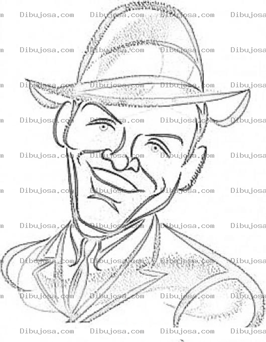 Dibujo para colorear Colorear A Frank Sinatra