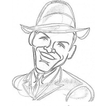 Dibujo para colorear Colorear A Frank Sinatra