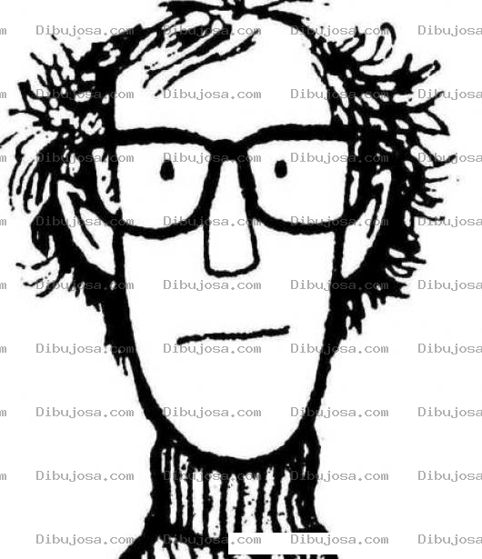 Dibujo para colorear Colorear Hombre Con Anteojos