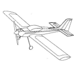 Dibujo para colorear Dibujo De Avioneta Para Colorear