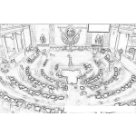 Dibujo para colorear Congreso De La Republica De Guatemala Para Pintar Y Colorear