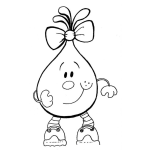 Dibujo para colorear Colorear Cebollita Con Manos Y Pies
