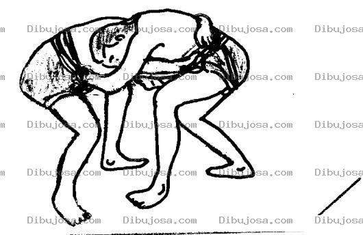 Dibujo para colorear Colorear Pelea Cuerpo A Cuerpo