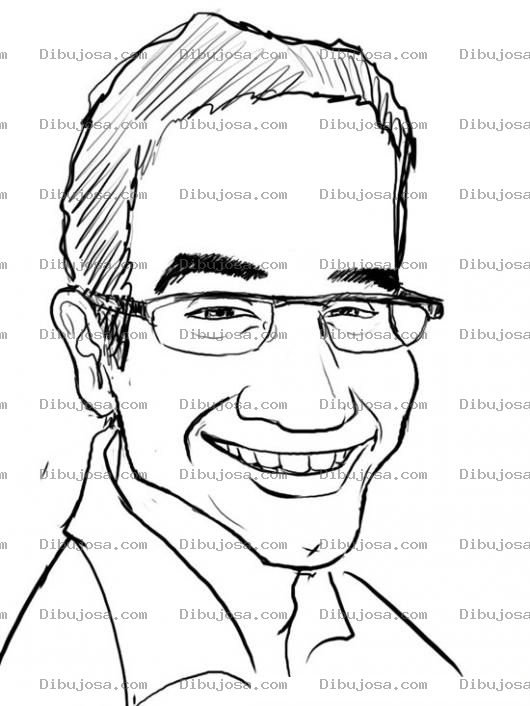 Dibujo para colorear Colorear Profesor Con Lentes Con Look De Nerd