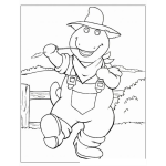 Dibujo para colorear Barney Coloring