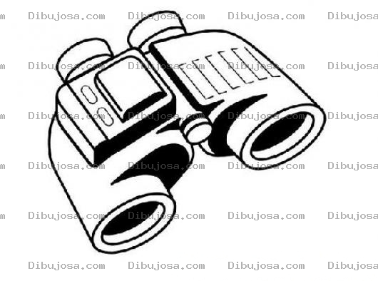 Dibujo para colorear Dibujo De Binoculares Largavistas Para Colorear