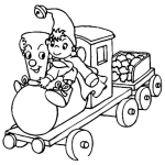 Dibujo para colorear Trencito De Juguete Para Pintar Y Colorear