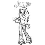 Dibujo para colorear Dibujo De Jenn Para Pintar Y Colorear