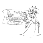 Dibujo para colorear Princesa De Kamelot Classic Para Pintar Y Colorear