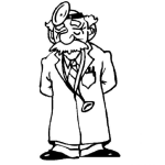 Dibujo para colorear Medico Viejito Para Pintar Y Colorear