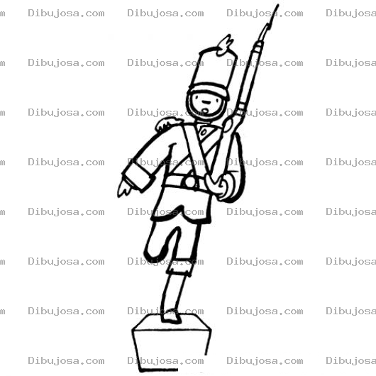 Dibujo para colorear Soldadito De Plomo Para Pintar Y Colorear