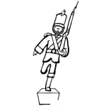 Dibujo para colorear Soldadito De Plomo Para Pintar Y Colorear