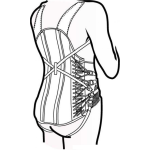Dibujo para colorear Dibujo De Faja Correctora De Espalda Para Colorear