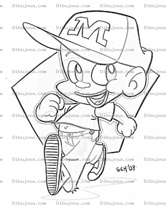 Dibujo para colorear Dibujo Del Negrito Memin Para Pintar Y Colorear
