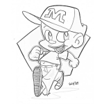 Dibujo para colorear Dibujo Del Negrito Memin Para Pintar Y Colorear