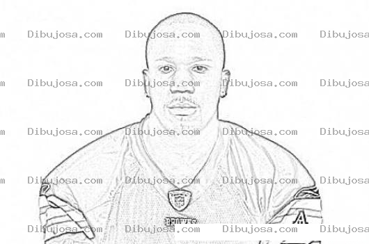 Dibujo para colorear Jerome Harrison Nfl Player Coloring Page Para Pintar Y Colorear