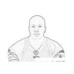 Dibujo para colorear Jerome Harrison Nfl Player Coloring Page Para Pintar Y Colorear