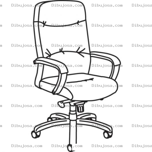 Dibujo para colorear Silla De Cuero Para Pintar Y Colorear