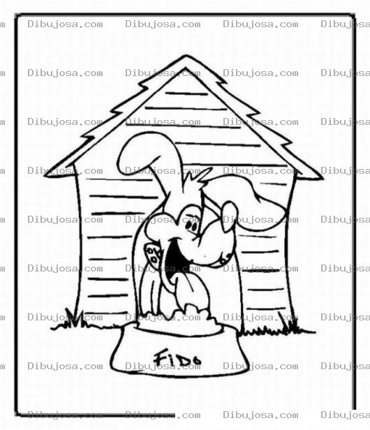 Dibujo para colorear Pintar a perro Fido