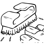 Dibujo para colorear Dibujo De Cepillo De Unas Para Pintar Y Colorear