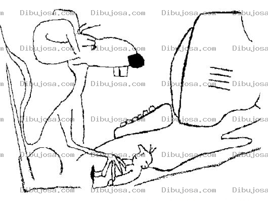 Dibujo para colorear La Venganza Del Mouse Para Pintar Y Colorear