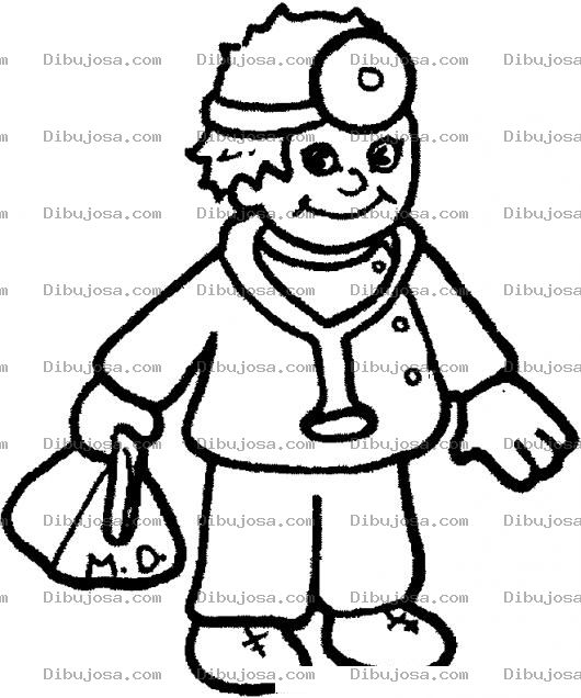 Dibujo para colorear Dibujo De Doctorcito Para Pintar Y Colorear Doctorsito