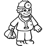 Dibujo para colorear Dibujo De Doctorcito Para Pintar Y Colorear Doctorsito