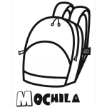 Dibujo para colorear Dibujo De Una Mochila Para Pintar Y Colorear