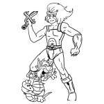 Dibujo para colorear Dibujo De Los Tondercats Para Pintar Y Colorear