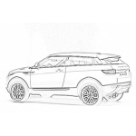 Dibujo para colorear Range Rover Evoque Guatemala Dibujo Para Pintar Y Colorear Evogue El Suv Con Mejor Calidad Y Precio Del 2012