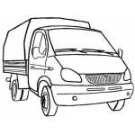 Dibujo para colorear Dibujo De Camioncito Para Pintar Y Colorear Camionsito De Carga