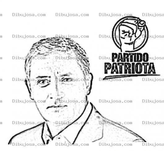Dibujo para colorear General Otto Perez Molina Para Pintar Y Colorear Candidato A Presidente De Guatemala OttoPerezMolina